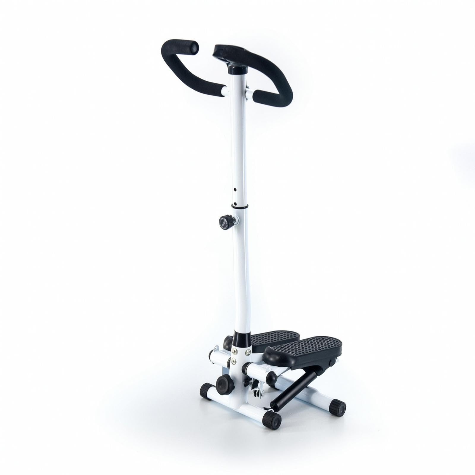Hydraulic Stepper with Handlebar Cardio Home Step Machine with Handlebar Neat Step Apparatus Machine with Handle for Beginners, Seniors, Home Gym Black-picture-13