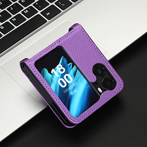 BAILI Wallet Case for OPPO FIND N2 FLIP Case, Diamond Leather Phone Case Compatible with OPPO FIND N2 FLIP - Image 4