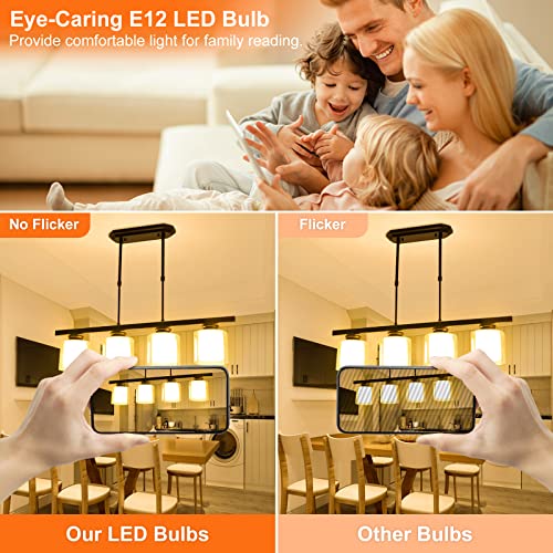 Sailstar SA-G45-E12-2700K A15 Ceiling Fan Light Bulbs, E12 Base, 6Watt (60-Watt Replacement), Soft White 2700K, Non-Dimmable, Candelabra Base Led Light Bulb thumb #2