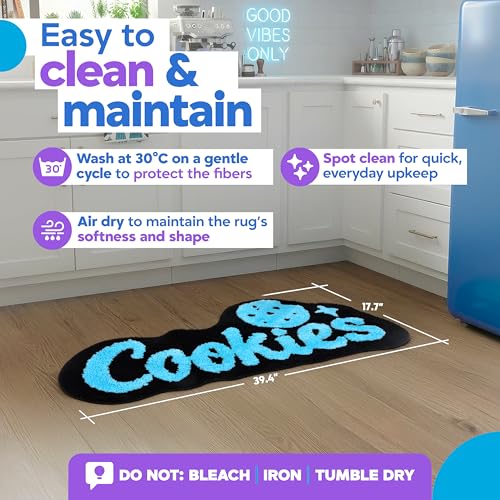 Tapete Cookies de Microfibra Antideslizante 39.4x17.7 in miniatura 4