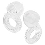 Reusable Ear Plugs, Low-/Mid-Level Noise Reduction Earplugs with Clear Speech for Conversation, Work, Social Gatherings & Noise Sensitivity, 15-18 dB (SNR), 6 Pair Ear Tips in S/M/L, Clear