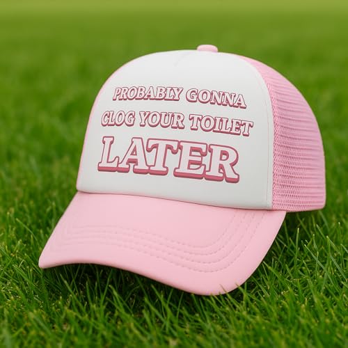 Image of Funny Trucker Hats - Weird Gag Gift for Adults, Inappropriate Joke Baseball Cap, Adjustable Mesh Hat for Men Women