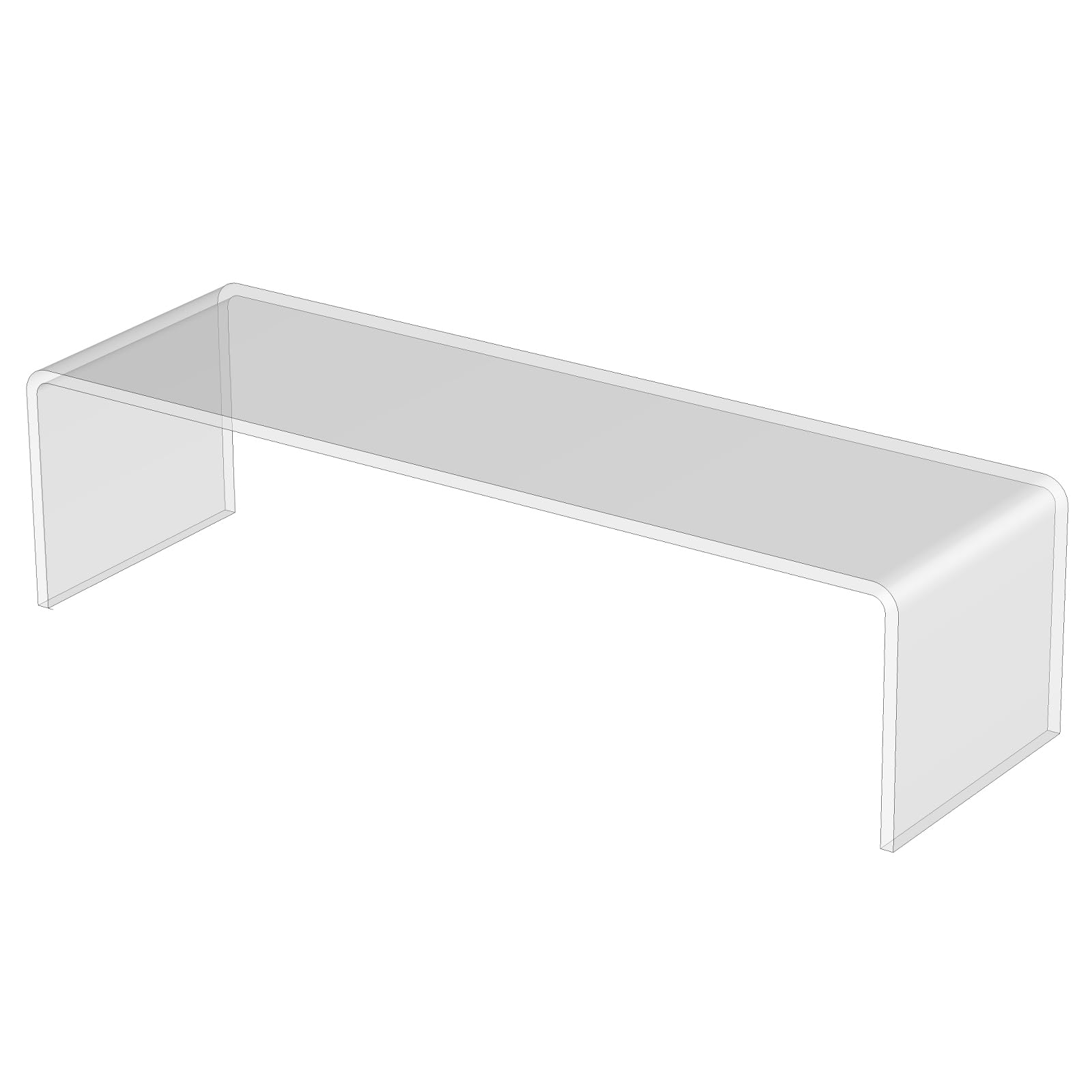 3R W Design Clear Acrylic Display Risers- Premium Shelf Riser Display Stands and Plinths - Hoverstand- Made in UK (4mm-thick-33cm-10cm-8.5cm, Max Load 1.2kg) — image 1