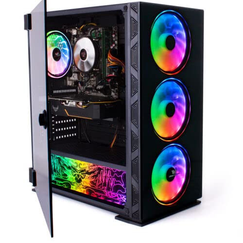 PC Component, Gaming PC Desktop Computer: i7-3770 3.90Ghz / 16GB RAM/GTX 1650 4GB / 1TB HDD / 500W 80+ PSU/NEONZILLA 8 FAN ARGB CASE/WIFI/WINDOWS 10 - Afbeelding 4