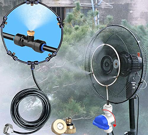 Image of DIY Crafts 4x Heads Kit, 1x Kit, Multi Accessories Misting Set, Fan Mist Kit For Drip Irriagtion Misting Dripper Atomizing Sprinkler Head Connect(4x Heads Kit, 1x Kit, Multi Accessories Misting Set)