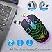 TaIYanG Wireless Mouse, 2.4G Portable Optical Quiet Cute Mouse with USB Receiver and Type C Adapter, 3 Adjustable DPI LED Wireless Mice for Laptop, Computer, PC, MacBook, Desktop