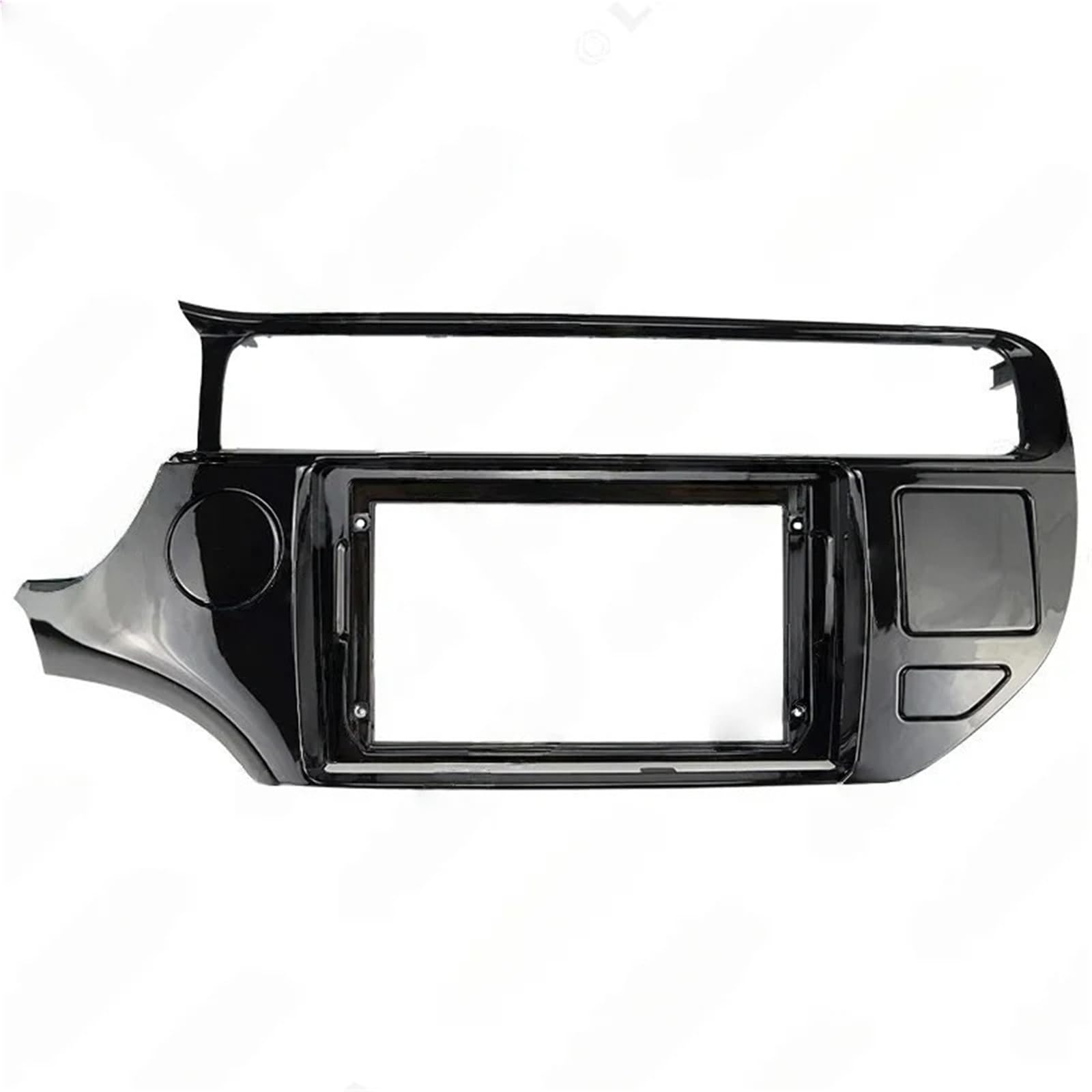 Marco Radio Marco Panel DVD CD Coche 2 DIN, Reproductor Radio, Adaptador Conexión Audio,Embellecedor Tablero, Facia 9 Pulgadas para Kia para Rio 2015-2017 Kit Montage Autoradio