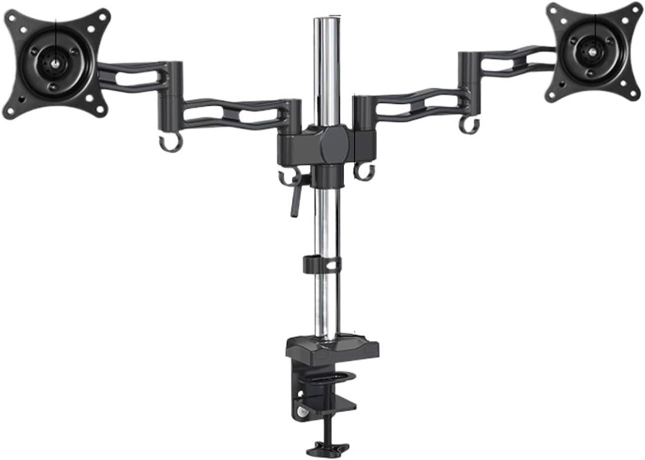 Dual screen monitor bracket left and right splicing D08C clip table installation industrial computer hanger support