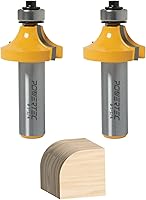 Vista 13 de Juego de broca de enrutador POWERTEC T Track y 10 juegos de pernos de tuerca T-Track de 1/4" hexagonal, broca de enrutador T Track con punta