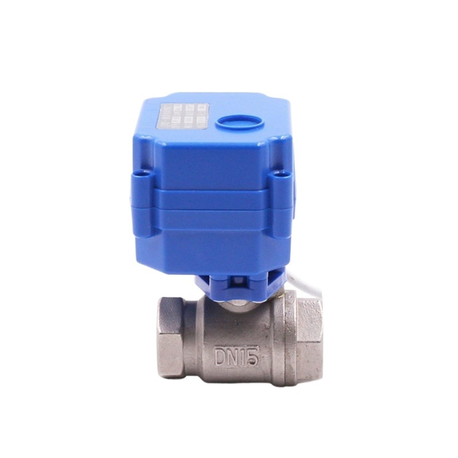 VSPPJYFG DN15 DN20 DN25 Motorized Ball Valve 2-way Stainless Steel Full Bore Electric Ball Valve 2-wire Electric Actuator AC/DC 9-24V(DC12V-CR04)