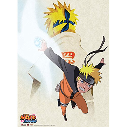 Great Eastern Entertainment Naruto Shippuden Father and Son Wall Scroll, 33 by 44-Inch