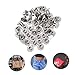 JECOMPRIS 50sets Stainless Steel Rivet Nut for Scrapbook Photo Albums Binding Screws Posts Butt Screw Nut