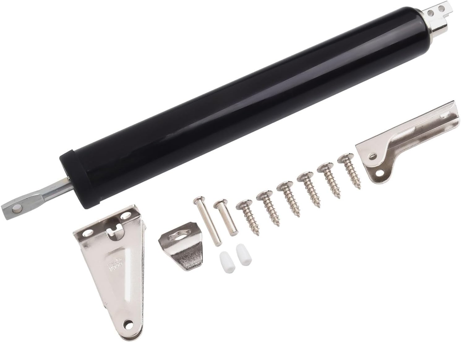 Automatic Pneumatic Door Closer for Fire Doors, Adjustable Speed Buffer Hinge for Wood and Metal Doors 50-90cm, Commercial Grade Aluminum Alloy Security Device