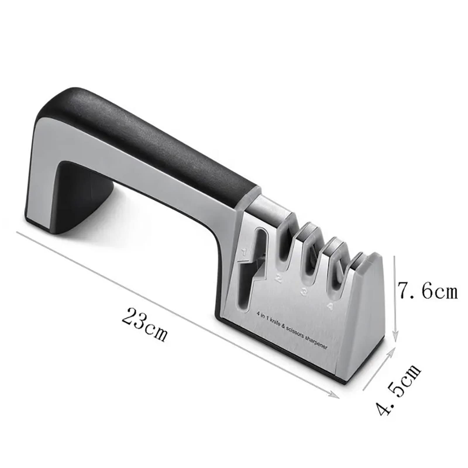 Afiladores De Cuchillos Manuales, Accesorios para Cuchillos De Cocina 4 En 1 con Orificio Especial para Tijeras, El Afilado Rápido Ahorra Tiempo Y Esfuerzo, para El Restaurante Home Kitchen