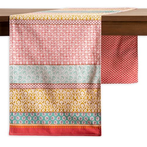 Maison d' Hermine Table Runner 100% Cotton Double Layer Table Runners 72 inches Long Decorative for Home Kitchen Dining Party Baby Shower Wedding Bridal Shower Spring Summer (Provence, 14.50" x 72")
