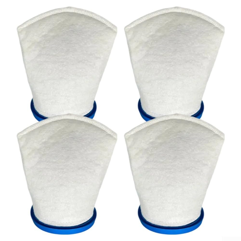 Pool Blaster Replacement Sand & Silt Filter Bag for Max Li, Catfish Ultra, 250, C2, Volt FX-4, JPV200 - Double Stitched Fabric with Rubber Seal Ring (4 PACK)