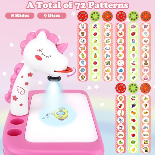 Syahro PROJECTOR-01 Unicorn Drawing Projector Table Set For Kids Girls Include Unicorn Art Supplies thumb #2