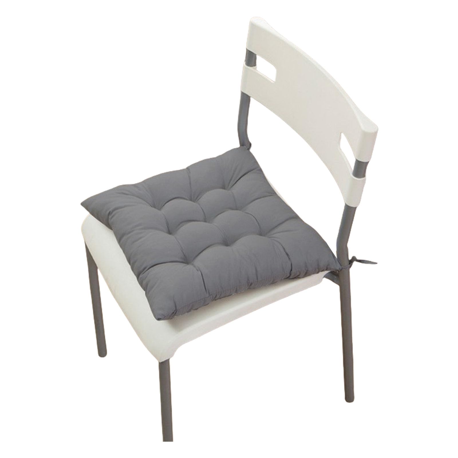 Tsophreniq Dark Gray Plushes Desk Chair Pad High Densitys Foam Filling Antislip Chair Cushions Long Color Home Use Ergonomic Seat Pad For Desk Chairs