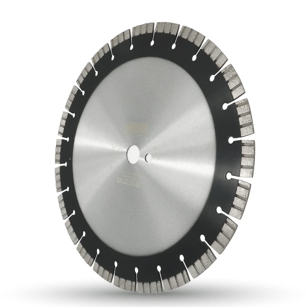 DT-DIATOOL 14 Inch Diamond Saw Blade Laser Welded Cutting Disc for Reinforced Concrete Hard Brick Stone Granite, Dry or Wet Cutting,1"(25.4mm) Arbor