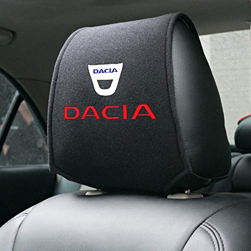 LLCWER 2PCS Housse De Appuie-TêTe De Voiture pour Dacia Duster Logan Sandero 2 Mcv Sandero, Accessoires De Course Cover