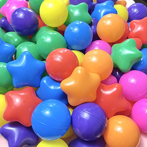 Bebikim Kids Ball Pit Balls 200 Count Plastic Play Pit Balls For Baby Ball Pit,Bpa Free Colorful Ball Pool Balls For Swim Toys,Toddlers Kids Birthday Party Decoration Tent Tunnels Pit Balls (2.2") #TOP1