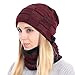 BOYOU Unisex Uomo/Donna Inverno Caldo Cappello Knit All'aperto Peluche Ispessimento Maglia Cappello da Sci per l'inverno