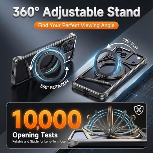 Armure Rigide iPhone 17 Pro Max Bumper Aluminium Finition Titanium MagSafe Premium - 4