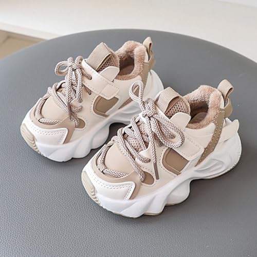 Baby Boys Girls Breathable Casual Sneakers Outdoor Sports Lace-Up Chunky Platform Running Tennis Shoes for Kids2