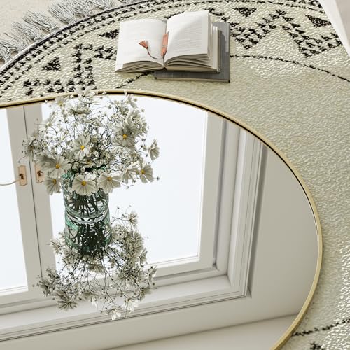 GLSLAND 30x71 Arched Full Length Mirror, Large Full Body Floor Mirror, Gold by GLSLAND - Used condition - Image 3