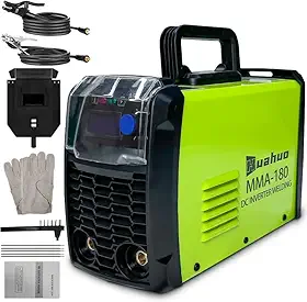 Máquina de Solda Inversora,Portatil de Alta Potência com Acessórios MMA180（220V/120A) (Verde-220V)