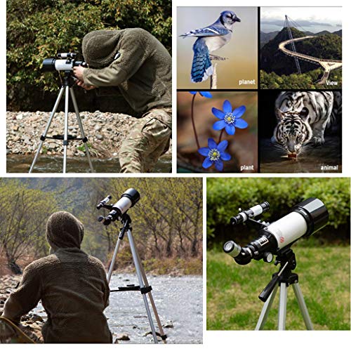 Telescopio Refractor 70mm con trípode ajustable y 2 oculares miniatura 7