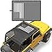RT-TCZ Jeep Wrangler TJ US Flag Durable Polyester Mesh Shade Top Cover Provides UV Sun Protection for 1997-2016 Jeep Wrangler TJ Original Black And White