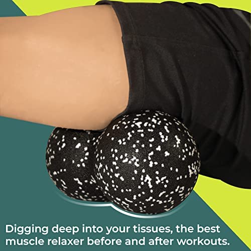 Image of Boldfit Peanut Massage Ball for Physiotherapy Peanut Ball Massage Roller for Pain Relief Full Body Acupressure Ball for Foot, Hand, Back Tissue Massage Lacrosse Ball Massage for Recovery