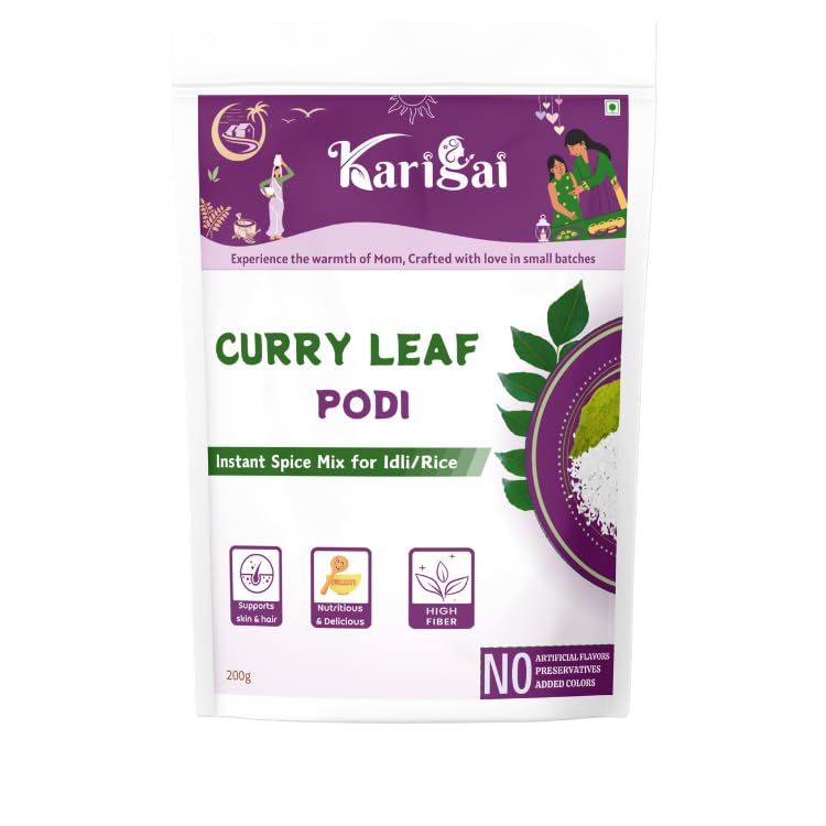 Karigai Traditional Curry Leaf podi|Kariveppilai Podi|Karivepaku Podi|Karibevu Podi- 200 Grams