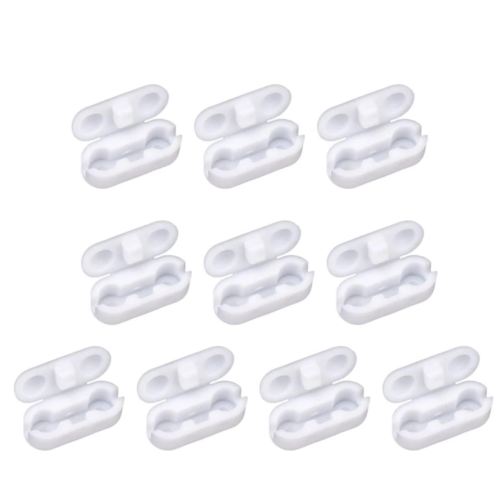 Gbrcen Blind Chains Connectors 100pcs Pull Cord Connector Plastic Roller Blind Connector Cord Joiner Curtain Chain Connector Spare Curtain Repair Accessories
