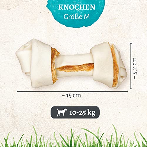8in1 Pro Dental Knochen M - gesunder Kauknochen für mittelgroße Hunde zur Zahnpflege, 1 Stück