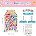 Magnetic Reward Jar for Kids, Star Jar Reward System with 28 Pcs Smiley Star Tokens, Potty Training Rewards Jar for Girls & Boys, Behavior Management Tools for Classroom Board Home
