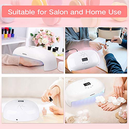 Aokitec 78W UV LED Nail Lamp, Professional Nail Dryer for Gel Polish Fits Fingernail & Toenail, Nail Light with 4 Timer Setting, Auto Sensor Gel Lamp for Home and Salon Use - Thumbnail 7