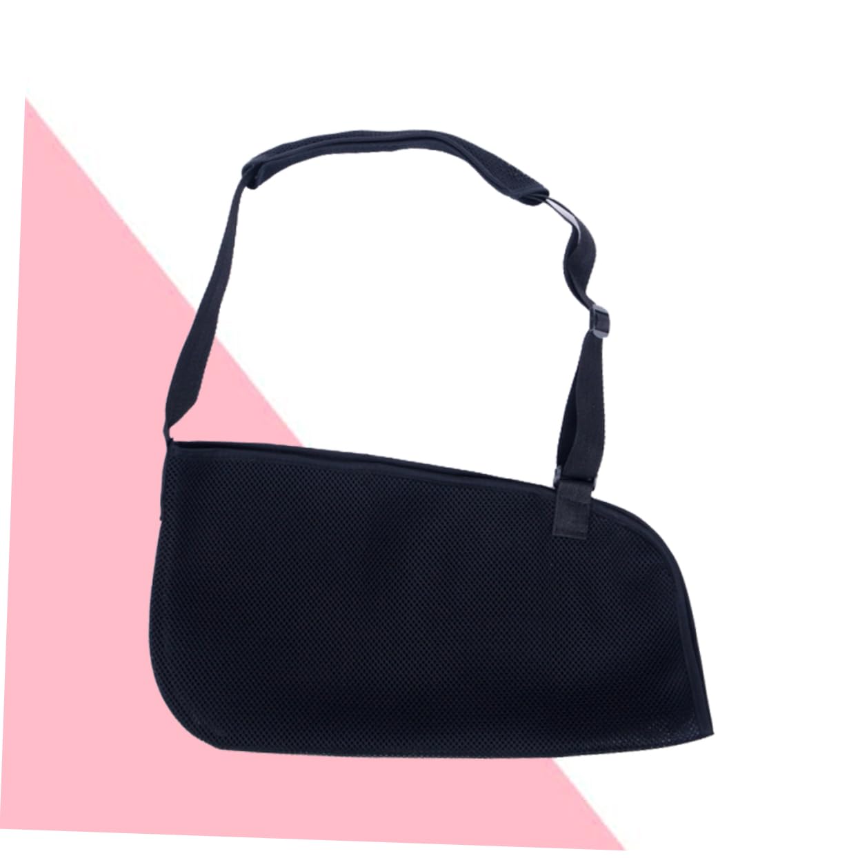 BEBEMOKO 1Pc Adjustable Shoulder Immobilizer Sling Breathable Forearm Support for Fractures Comfortable Arm Brace for Men Women Black