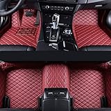 Alfombrillas Antideslizantes Coche Alfombrillas para De 5 Asientos para BMW E39 1995-2004 Accesorios para Interior De Alfombras De Cuero Almohadillas para Pies Auto Alfombrillas (Color : Claret)