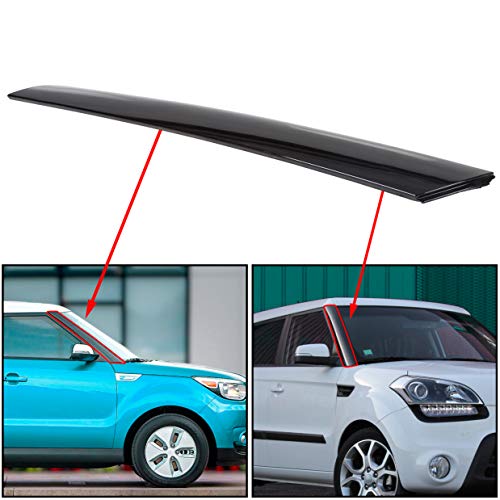 ECOTRIC Right Passenger Side Exterior Molding Windshield Pillar Trim Compatible with Kia Soul 2010-11-12-13…