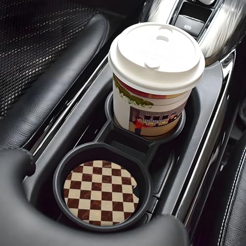 Portavasos cerámico para carro diámetro 2.56 pulg miniatura 2