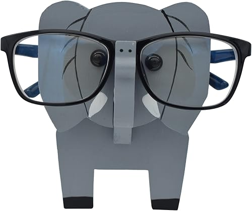 Vista 9 de VIPbuy Soporte creativo para lentes, rompecabezas de madera 3D, soporte de lentes de animales, decoración de escritorio de oficina en casa, regalo