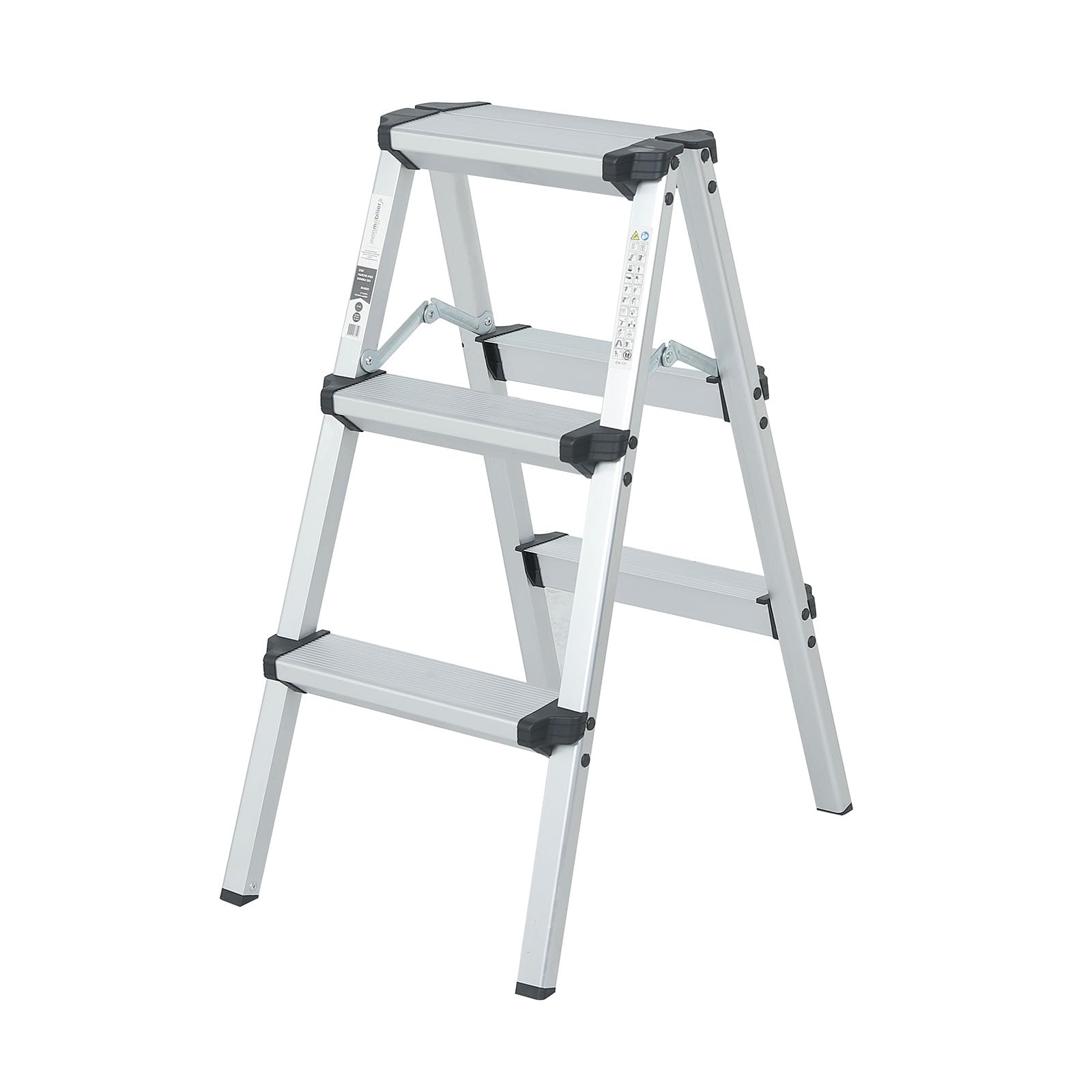 Step Marchepied Double Pliable en Aluminium 3 marches