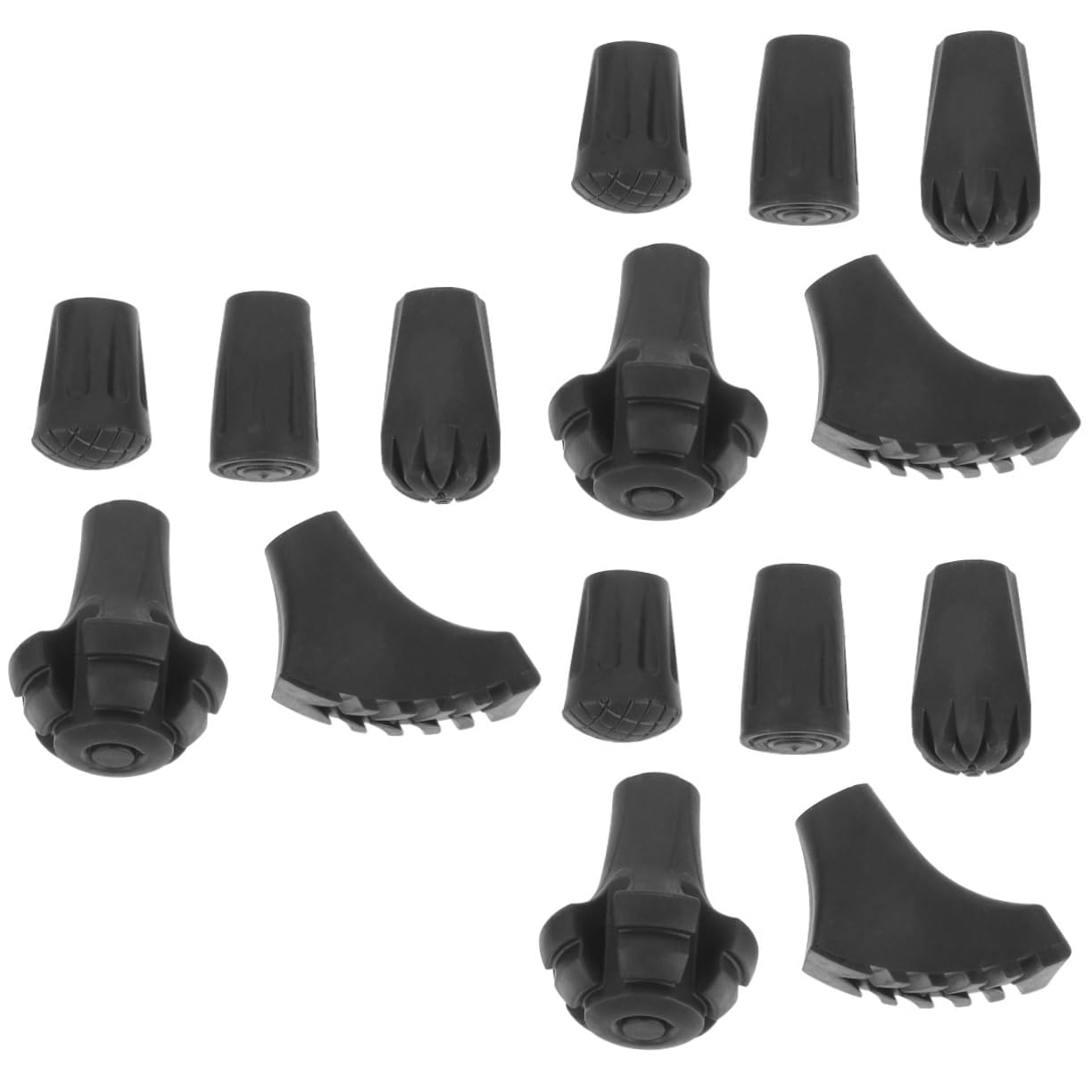 BESPORTBLE Almohadillas para Bastones De Trekking Accesorios para Bastones De Senderismo Muleta Bandeja De Andador para Andador Plegable Accesorios De Caña Bastón Caucho