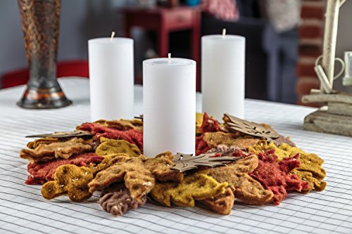 Melt Candle Company Set Of 3 Pillar Candles 3" X 6" Fragrance Free Handpoured Weddings, Home Decoration, Restaurants, Spa, Church Smokeless Cotton Wick - Turquoise #TOP2