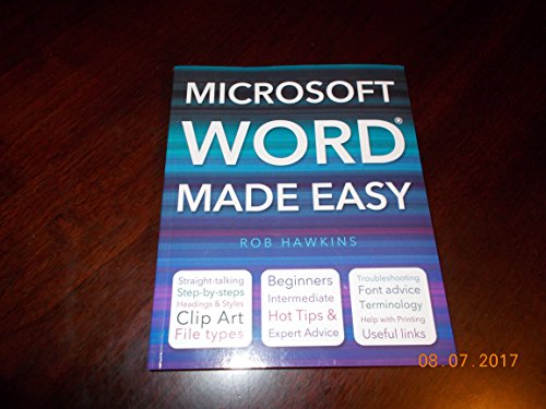 Microsoft Word Made Easy 1783616156 Book Cover