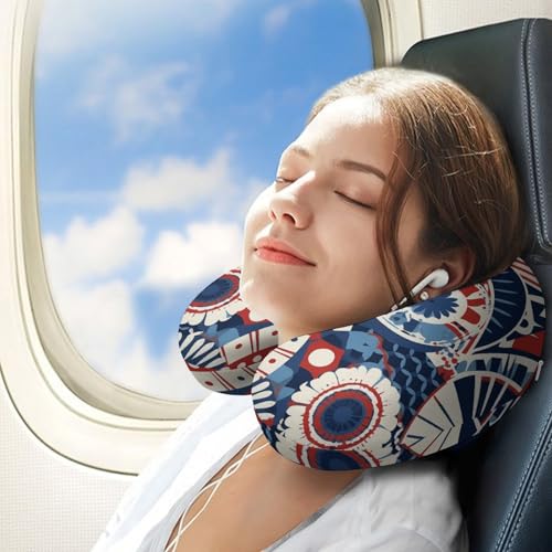 Almohada cervical de espuma viscoelástica portátil U miniatura 3