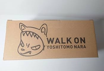 YOSHITOMO NARA パタパタクロック　ブルー　奈良美智　真作 Restock】奈良美智 パタパタクロック WALK ON（ホワイト、ブルー