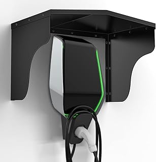 Wallbox Wetterschutz, Überdachung für Ladesäule Schutzdach für e-Auto Ladestation, Zubehör für Wallboxen, Regenschutz, Sonnenschutz